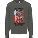 I Have a Brain and I'm Prepared to Use It Kids Sweatshirt Jumper Storm Grey
