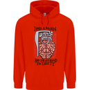 I Have a Brain and I'm Prepared to Use It Mens 80% Cotton Hoodie Bright Red