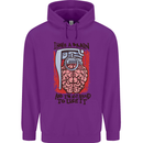 I Have a Brain and I'm Prepared to Use It Mens 80% Cotton Hoodie Purple