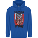 I Have a Brain and I'm Prepared to Use It Mens 80% Cotton Hoodie Royal Blue