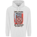 I Have a Brain and I'm Prepared to Use It Mens 80% Cotton Hoodie White