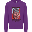 I Have a Brain and I'm Prepared to Use It Mens Sweatshirt Jumper Purple