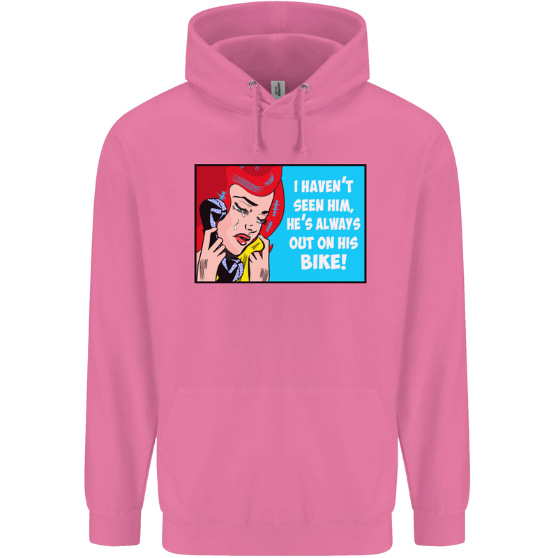 I Haven't Seen Him Biker Funny Motorcycle Mens 80% Cotton Hoodie Azelea
