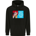 I Haven't Seen Him Biker Funny Motorcycle Mens 80% Cotton Hoodie Black