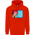 I Haven't Seen Him Biker Funny Motorcycle Mens 80% Cotton Hoodie Bright Red