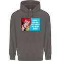 I Haven't Seen Him Biker Funny Motorcycle Mens 80% Cotton Hoodie Charcoal