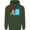 I Haven't Seen Him Biker Funny Motorcycle Mens 80% Cotton Hoodie Forest Green