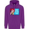 I Haven't Seen Him Biker Funny Motorcycle Mens 80% Cotton Hoodie Purple