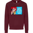 I Haven't Seen Him Biker Funny Motorcycle Mens Sweatshirt Jumper Maroon