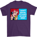 I Haven't Seen Him Biker Funny Motorcycle Mens T-Shirt Cotton Gildan Purple
