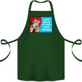 I Haven't Seen Him Playing Football Funny Cotton Apron 100% Organic Forest Green