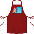 I Haven't Seen Him Playing Football Funny Cotton Apron 100% Organic Maroon