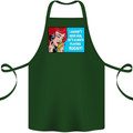 I Haven't Seen Him Playing Rugby Funny Cotton Apron 100% Organic Forest Green
