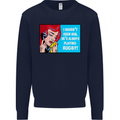 I Haven't Seen Him Playing Rugby Funny Mens Sweatshirt Jumper Navy Blue