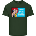 I Haven't Seen Him Skydiving Skydiver Funny Mens Cotton T-Shirt Tee Top Forest Green