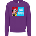I Haven't Seen Him Skydiving Skydiver Funny Mens Sweatshirt Jumper Purple