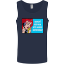 I Haven't Seen Him Skydiving Skydiver Funny Mens Vest Tank Top Navy Blue
