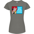 I Haven't Seen Him Skydiving Skydiver Funny Womens Petite Cut T-Shirt Charcoal