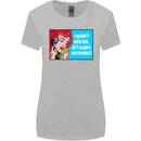 I Haven't Seen Him Skydiving Skydiver Funny Womens Wider Cut T-Shirt Sports Grey
