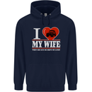 I Heart My Wife 4x4 Mens 80% Cotton Hoodie Navy Blue