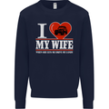 I Heart My Wife 4x4 Mens Sweatshirt Jumper Navy Blue