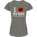 I Heart My Wife 4x4 Womens Petite Cut T-Shirt Charcoal