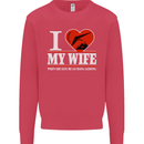 I Heart My Wife Hang Gliding Hang Glider Mens Sweatshirt Jumper Heliconia