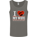 I Heart My Wife Hang Gliding Hang Glider Mens Vest Tank Top Charcoal