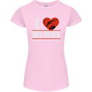 I Heart My Wife Hang Gliding Hang Glider Womens Petite Cut T-Shirt Light Pink
