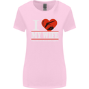 I Heart My Wife Hang Gliding Hang Glider Womens Wider Cut T-Shirt Light Pink