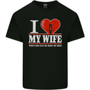 I Heart My Wife Motorbike Biker Motorcycle Mens Cotton T-Shirt Tee Top Black