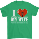I Heart My Wife Motorbike Biker Motorcycle Mens T-Shirt Cotton Gildan Irish Green