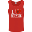 I Heart My Wife Motorbike Biker Motorcycle Mens Vest Tank Top Red