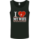 I Heart My Wife Rugby Player Funny Union Mens Vest Tank Top Black