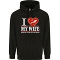I Heart My Wife Scuba Diving Diver Dive Mens 80% Cotton Hoodie Black