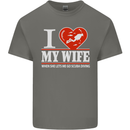 I Heart My Wife Scuba Diving Diver Dive Mens Cotton T-Shirt Tee Top Charcoal