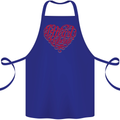I Heart Red Heads Ginger Hair Funny Cotton Apron 100% Organic Royal Blue