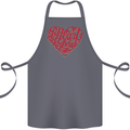 I Heart Red Heads Ginger Hair Funny Cotton Apron 100% Organic Steel