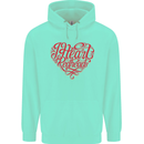 I Heart Red Heads Ginger Hair Funny Mens 80% Cotton Hoodie Peppermint