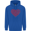 I Heart Red Heads Ginger Hair Funny Mens 80% Cotton Hoodie Royal Blue