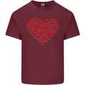 I Heart Red Heads Ginger Hair Funny Mens Cotton T-Shirt Tee Top Maroon