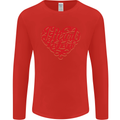 I Heart Red Heads Ginger Hair Funny Mens Long Sleeve T-Shirt Red
