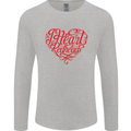 I Heart Red Heads Ginger Hair Funny Mens Long Sleeve T-Shirt Sports Grey