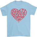 I Heart Red Heads Ginger Hair Funny Mens T-Shirt Cotton Gildan Light Blue