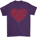 I Heart Red Heads Ginger Hair Funny Mens T-Shirt Cotton Gildan Purple