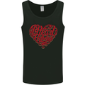 I Heart Red Heads Ginger Hair Funny Mens Vest Tank Top Black