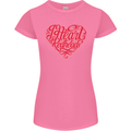 I Heart Red Heads Ginger Hair Funny Womens Petite Cut T-Shirt Azalea
