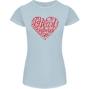 I Heart Red Heads Ginger Hair Funny Womens Petite Cut T-Shirt Light Blue