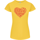 I Heart Red Heads Ginger Hair Funny Womens Petite Cut T-Shirt Yellow