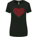 I Heart Red Heads Ginger Hair Funny Womens Wider Cut T-Shirt Black